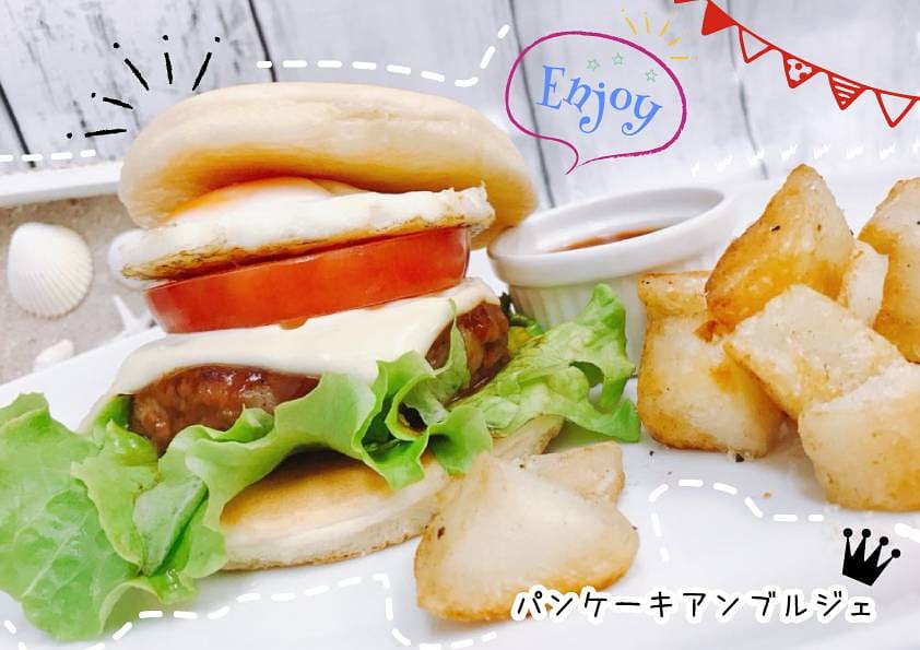 gram大須店　パンケーキハンバーガー