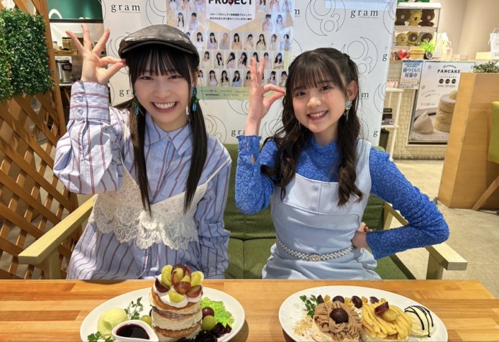 アンジュルムの橋迫鈴さん、松本わかなさんにご来店